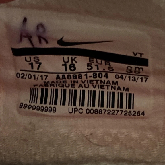 Nike Men’s Orange Free Trainer V7 Oklahoma State Low Top Lace Up Sneakers Sz 17 main image 10
